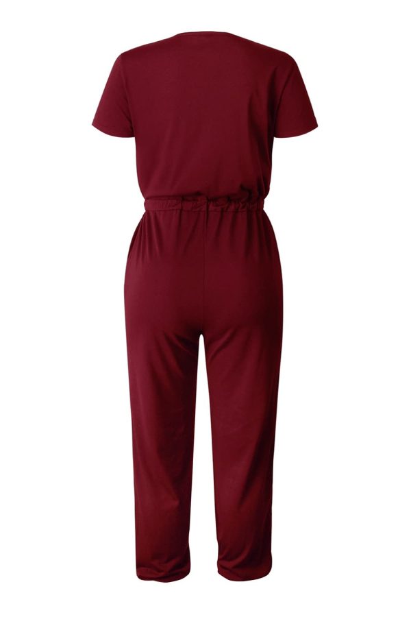 Jumpsuits for Women 2025 Spring Summer Casual Dressy Short Sleeve Romper Airport Vacation Travel Outfits