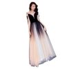 Fashionable Casual V-Neck Cocktail Party Dress Womens Elegant Slim Fit Formal Evening Gown