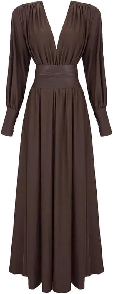 Elegant Women's Slit Floor-Length Wedding Guest Dress - Summer Party Dress for Women