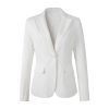 Womens One Button Blazer Lightweight Office Work Suit Jacket
