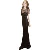 Elegant Round Neck Black Sequin Cocktail Dress Women Formal Party Evening Dress