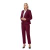 Women Suits 2 Piece Pants Suits for Women Dressy Business Work Professional Slim Fit Suit