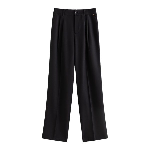 Women Suit Pants Straight Wide Leg Trouser Summer Long Pant Office Lady Bottom Loose Pants for Women