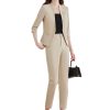 Women Summer High End Thin Temperament Half Sleeve Slim Blazer and Pants Office Ladies Work Wear Suits
