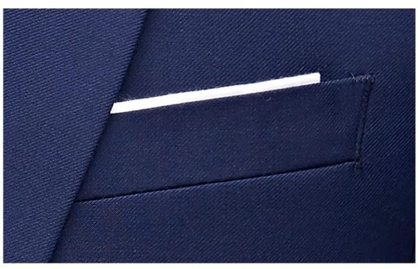 Mens Business Formal Suit Set Wedding Dress Groom Trousers Vest Stylish Three Piece Outfit