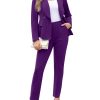 Women's Fall Business Pant Suit Long Sleeve Formal 2 Piece Blazer Set Casual Office Work Outfits 2024