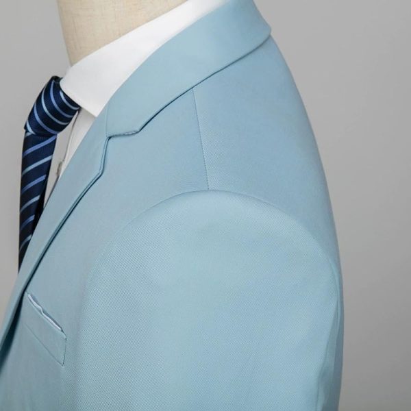 Men’s Stylish Formal 3 Piece Suit with Vest Pants for Office Wedding Business Party or Prom