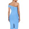 Women's Cut Out One Shoulder Sleeveless Split Club Party Fashion Bandage Dress