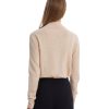 Women's Seamless 100% Wool Sweater, Long Sleeve Crewneck Sweater 2024 Fall Winter Pullover for Women