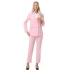 Pant Suits for Women Formal Pant Suits Double Breasted Blazer Sets Women 2 Piece Outfits