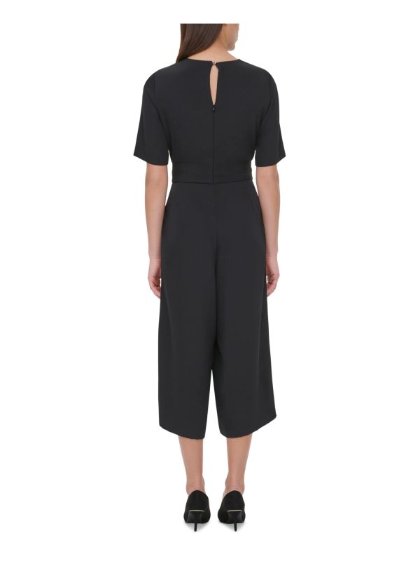 Women's Twill Cropped Jumpsuit