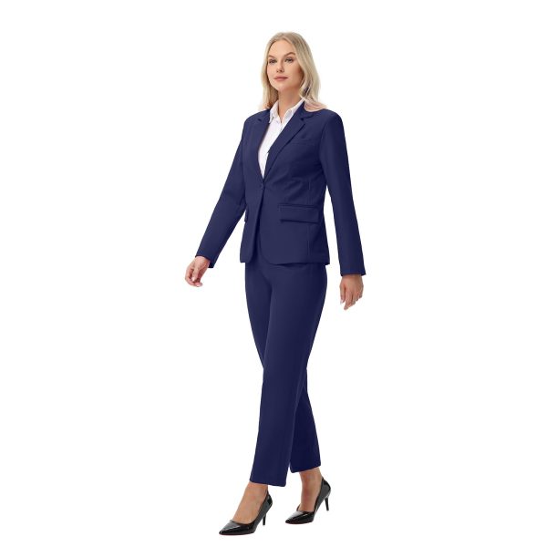 Women Suits 2 Piece Pants Suits for Women Dressy Business Work Professional Slim Fit Suit