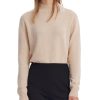 Women's Seamless 100% Wool Sweater, Long Sleeve Crewneck Sweater 2024 Fall Winter Pullover for Women