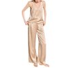 Women's Silk Sleepwear - Mid Sleeve Mulberry Pajama Set Home Holiday Relaxation