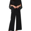 51j1pJROoCL.jpg Women's 2 Pieces Sets Elegant Chiffon Sleeve Top Wide Legs Pants Mother of Bride Suits