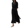 Women's Linen Set - Navy Shirt Dress & Skirt Versatile Travel Ensemble