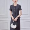 Women's Two-Piece Short-Sleeved Blazer Long Skirt Showing Elegant Temperament