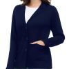 Women's Long Sleeve Casual Blazer Work Office Bussiness Jacket with Pocket