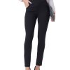 Women's Work Pants Comfy Stretch Skinny Leg Elastic High Waist Pull on Business Casual Dress Pants