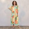 Paisley Pop Caftan Beach and Pool Coverup