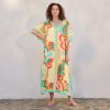 Paisley Pop Caftan Beach and Pool Coverup