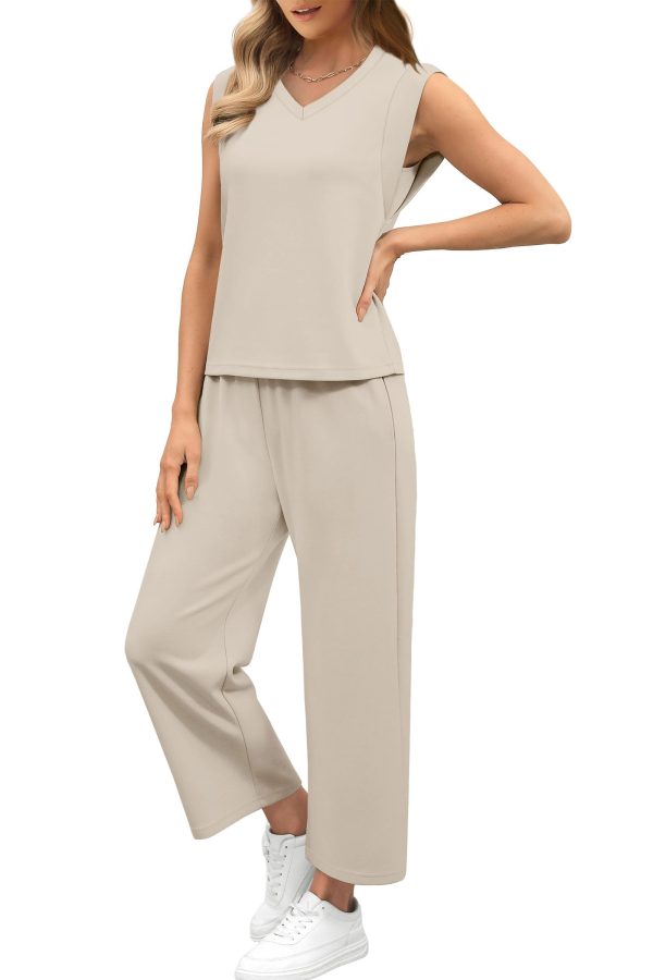 Two Piece Sets for Women Summer Vacation Travel Outfits Business Casual Outfits Matching Sets Women Clothing