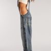 Womens Denim Overalls Loose Fit Wide Leg Baggy Jeans Overalls Y2k 2025 Denim Jumpsuit