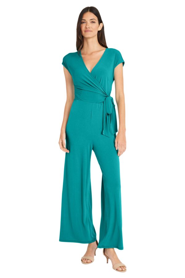 womens Cap Sleeve Matte Jersey Jumpsuit