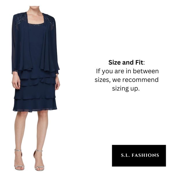 Women's Plus Size Embellished Tiered Mother of The Bride Gown with Jacket, Wedding Guest, Formal Event Dress