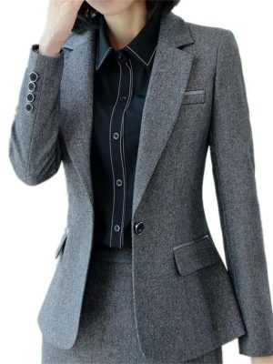 Women Office Ladies Formal Outerwear Work Tops Blazers and Jackets