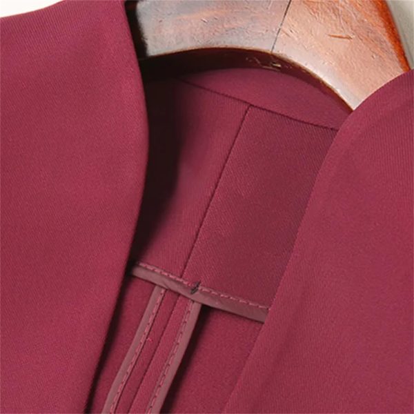 Women Summer Half Sleeve Slim Jacket Temperament Business Stand Collar Blazer OL Coat