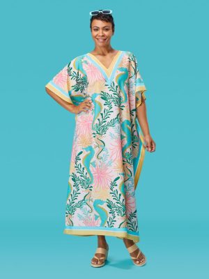 Seahorses Caftan Beach and Pool Coverup