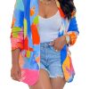 Womens Casual Blazer Jacket Multicolor Long Sleeve Open Front Work Office Blazer Jacket