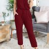 Jumpsuits for Women 2025 Spring Summer Casual Dressy Short Sleeve Romper Airport Vacation Travel Outfits