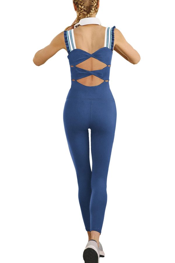 Womens One Piece Workout Jumpsuits Athletic Summer Outfits Yoga Leggings Romper Bodycon Gym Bodysuits