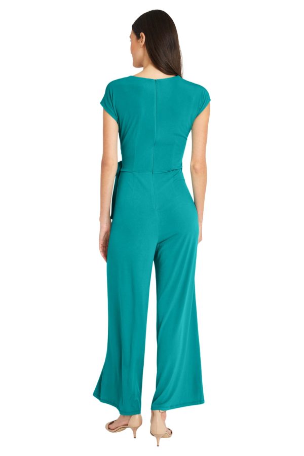 womens Cap Sleeve Matte Jersey Jumpsuit