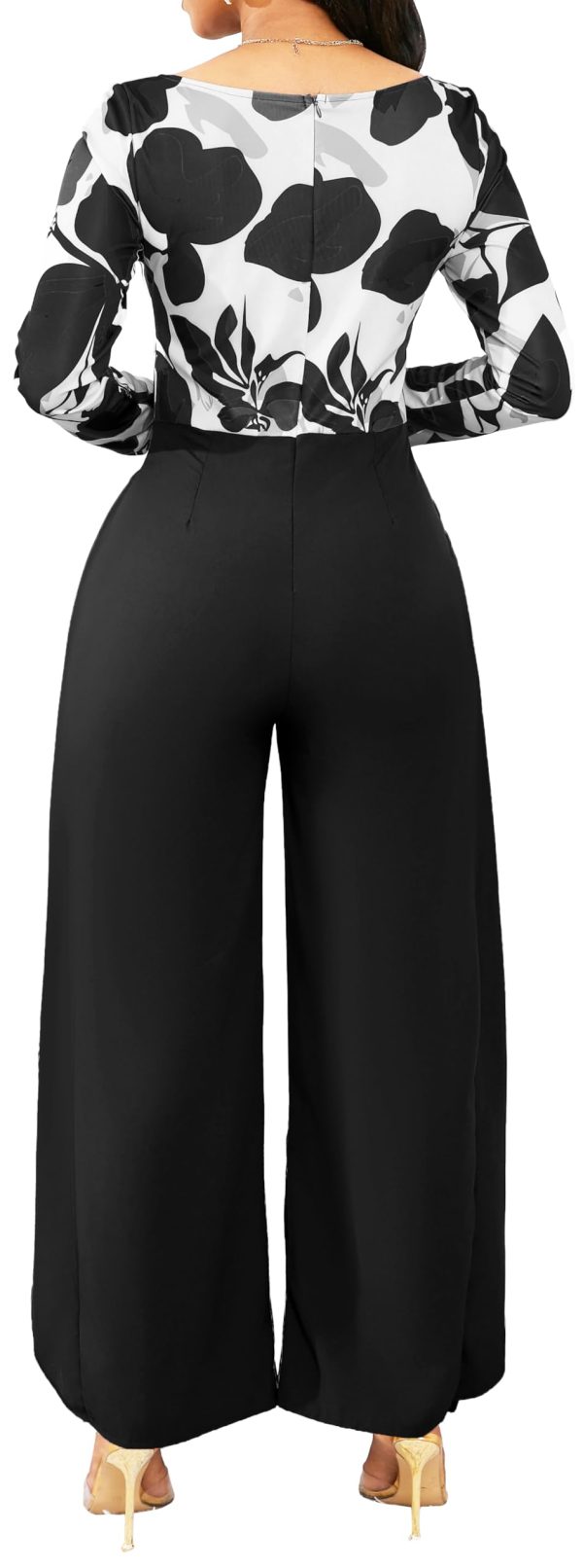 Casua Jumpsuit for Women Sexy Hight Waist Straight Long Pants Wide Leg Pants Womens One Piece Outfits