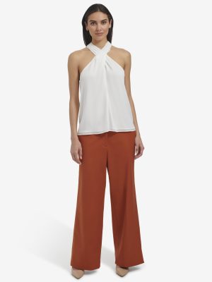 61SrXGosTL.jpg Women's Pleat Neck Sleeveless Cami