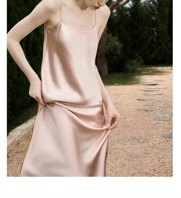 Women's Silk Resort Set - Champagne Halter & Skirt Vacational Comfort