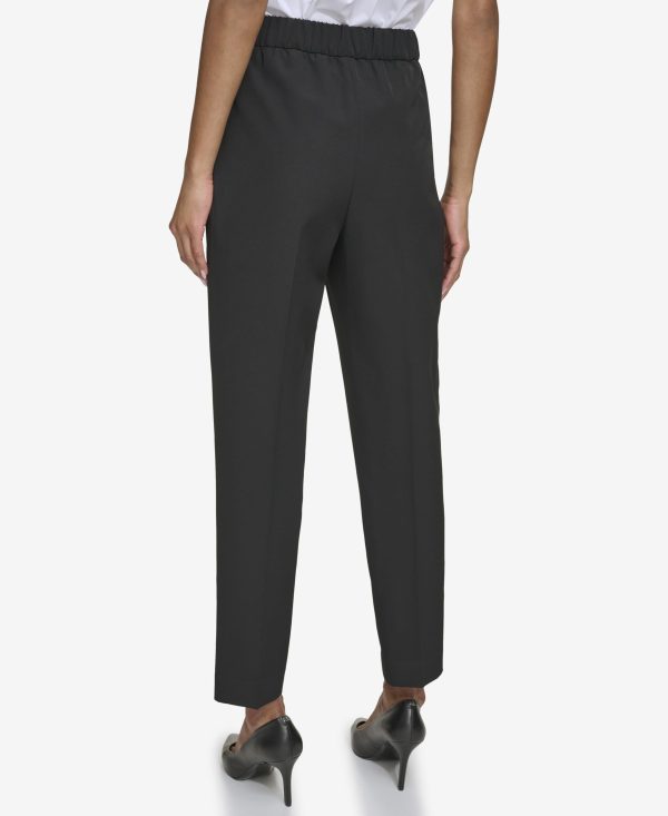 Women's Slim Fit Elastic Back Suit Pant