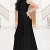 Sleeveless Flattering Dressy Long Pant Cape Classy Elegant Jumpsuit
