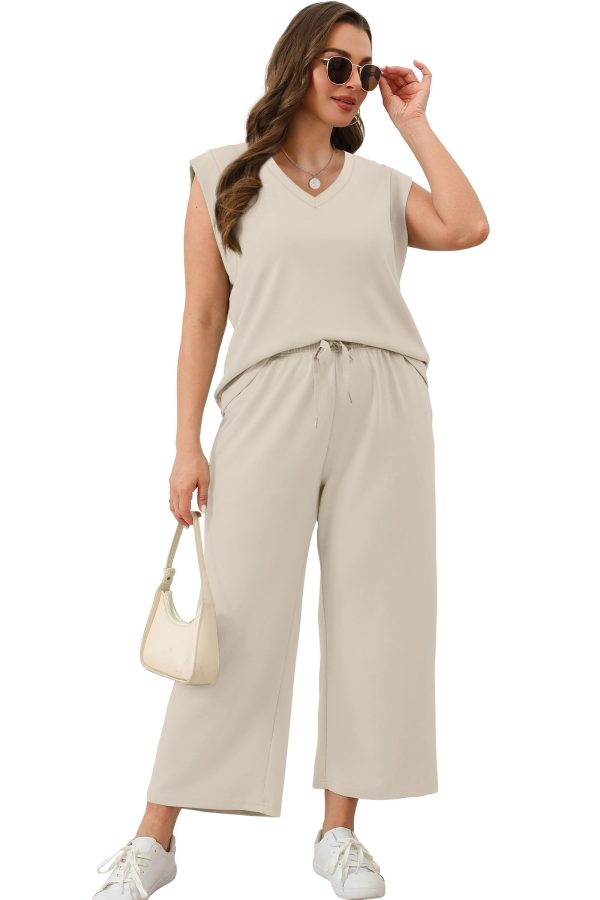 Two Piece Sets for Women Summer Vacation Travel Outfits Business Casual Outfits Matching Sets Women Clothing