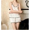 Women's Silk Sleep Set  Halter Vest & Shorts Pajama Premium Quality