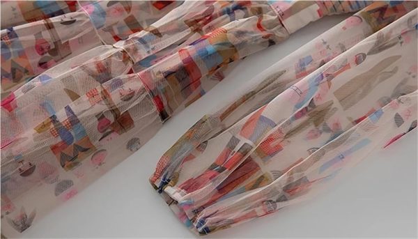 Elegant Women's Evening Gown - Cocktail Dress with Short Sleeves and Empire Waist for Parties and Special Occasions(Brown,Large)