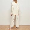 Women's Single Button Blazer and Pants Set, Long Sleeve Slim Fit Office Workwear for Career Women