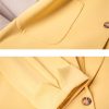61nibLDsAiL.jpg Women Spring Summer Wear Half Sleeve Jacket Office Single Breasted Thin Suit Blazer