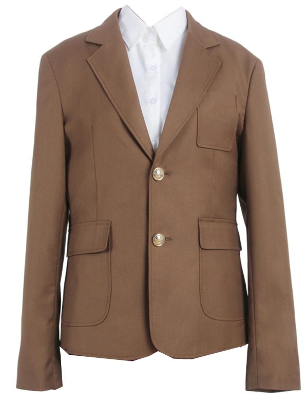 Women's Two Buttons Blazer Work Office Suit Jacket Notch Lapel Tuxedos Coat with Pockets