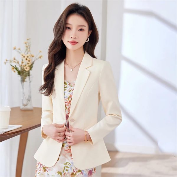 Women Clothes Button Coats Overwea Hot Black Pink Solid Slim Jacket