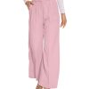Women Suit Pants Wide Leg Pants High Elastic Waisted in The Back Business Work Trousers Long Straight