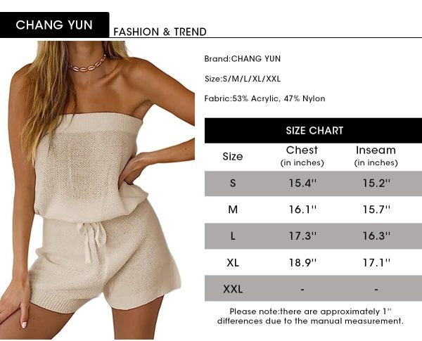 Womens Summer Jumpsuits Casual Loose Sleeveless Off Shoulder Elastic Waist Romper Loungewear Two Piece Outfits